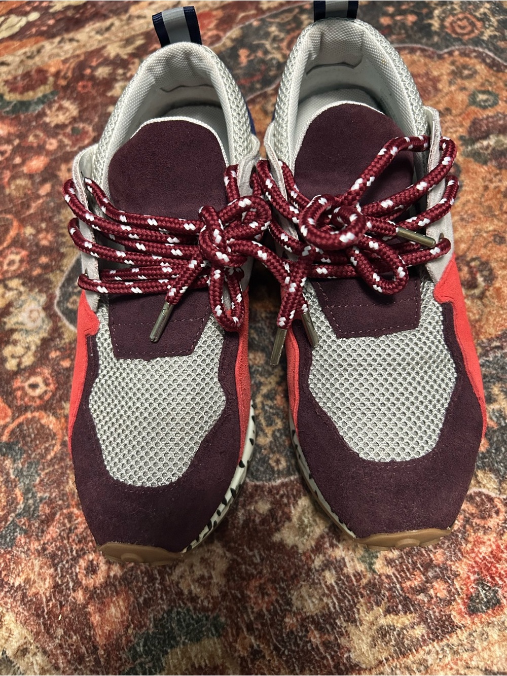 Steve Madden Maroon, Gray and Res Women’s Sneakers